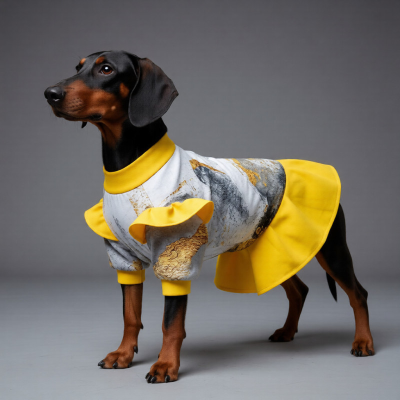 Выкройка майки-футболки для собаки