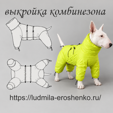 Бультерьер- Выкройка комбинезона для собаки.Выкройка для собаки