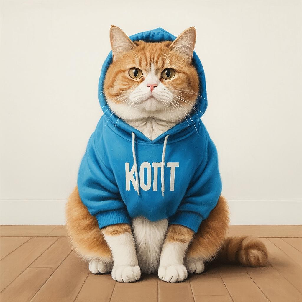 Выкройка толстовки для кота
