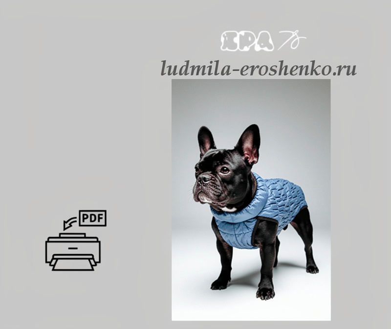 Выкройка попоны для собаки "Инга"