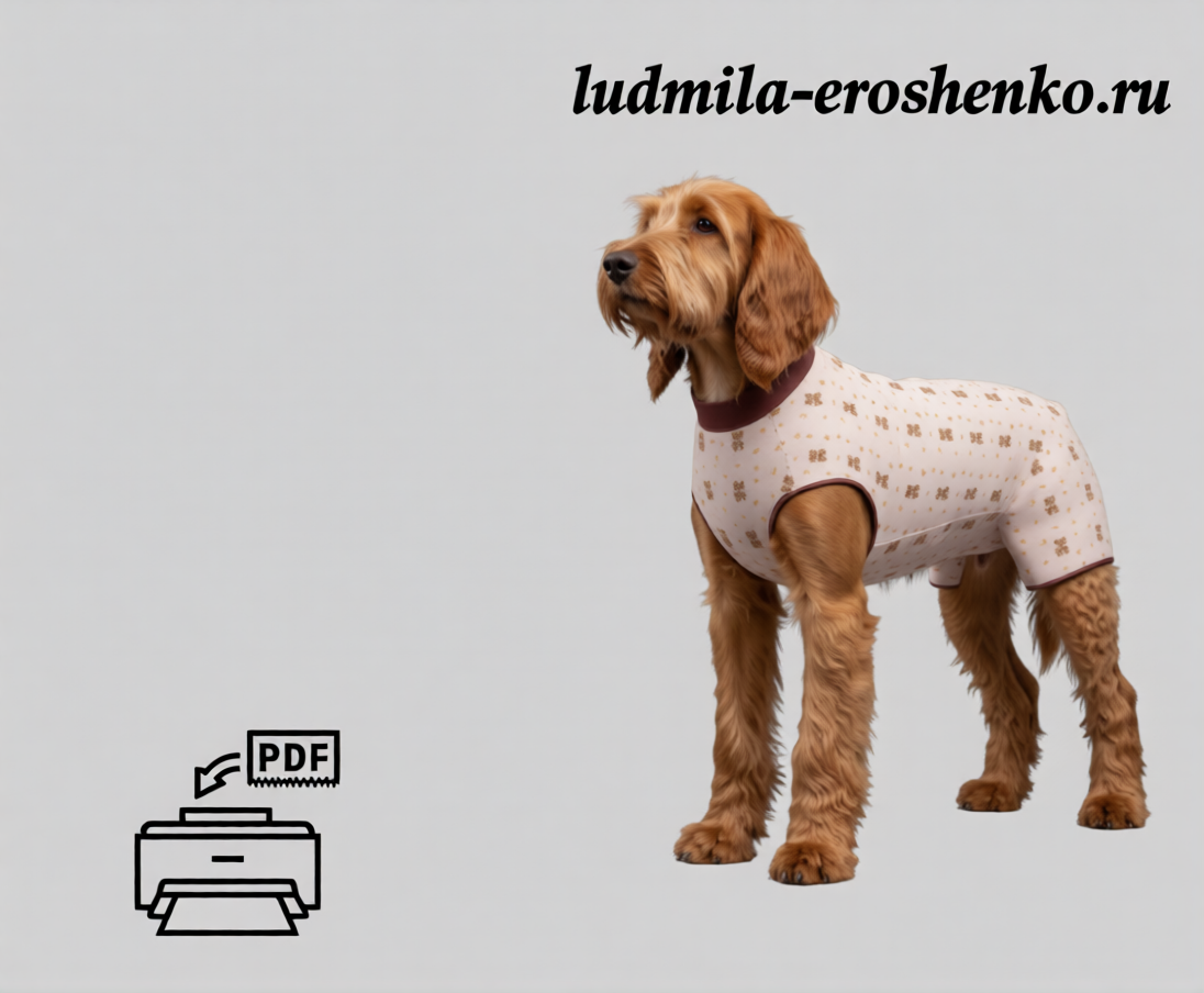 Выкройка БОДИ для собаки