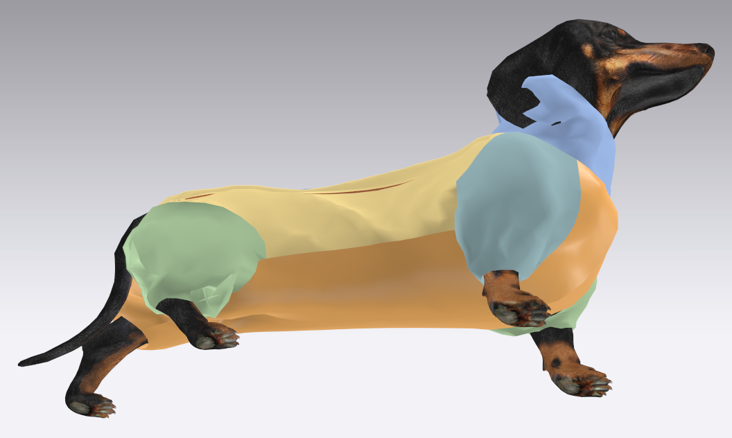 Выкройка комбинезона для собаки "Такса"