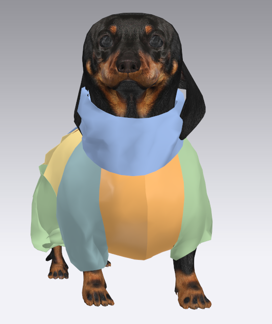 Выкройка комбинезона для собаки "Такса"