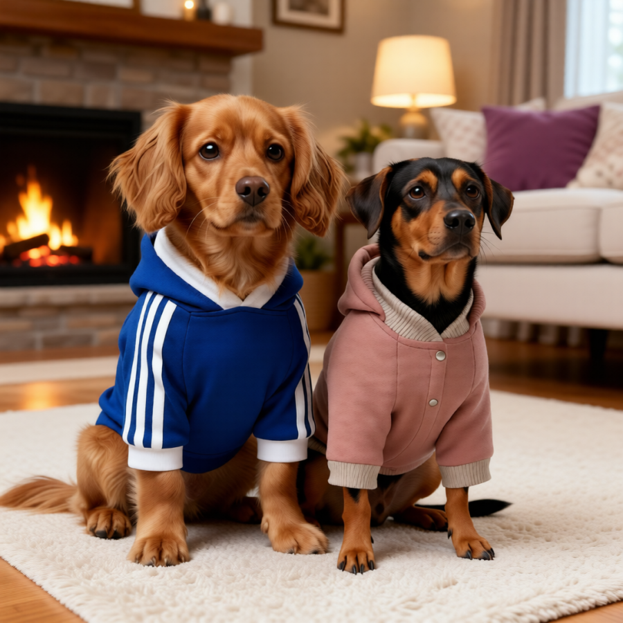 Выкройки толстовки/худи для собаки -размерный ряд