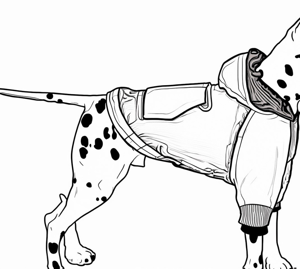 Выкройки толстовки/худи для собаки -размерный ряд