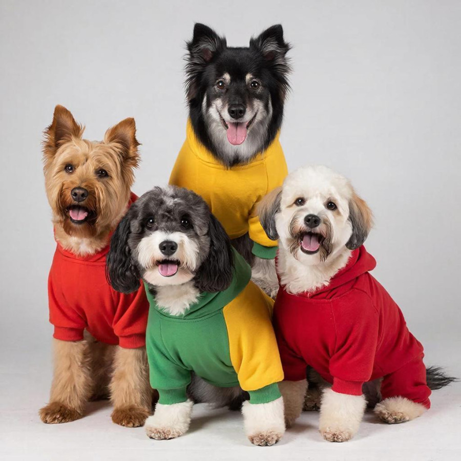 Выкройки толстовки/худи для собаки -размерный ряд