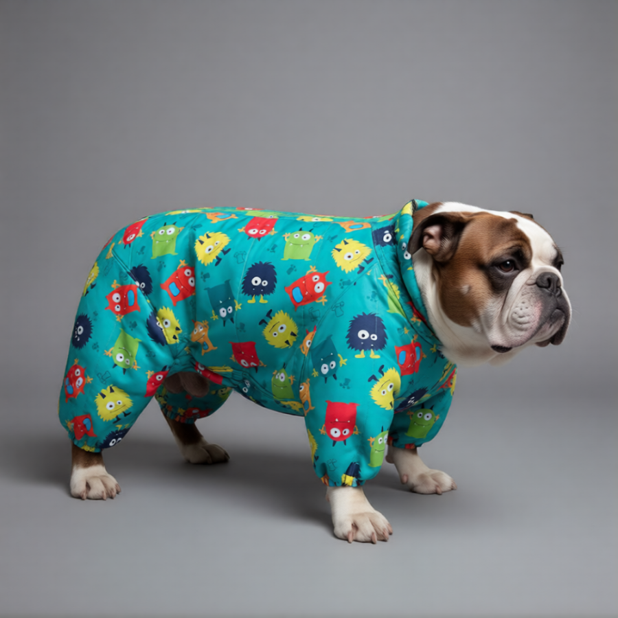 выкройка комбинезона для собаки "Булли"