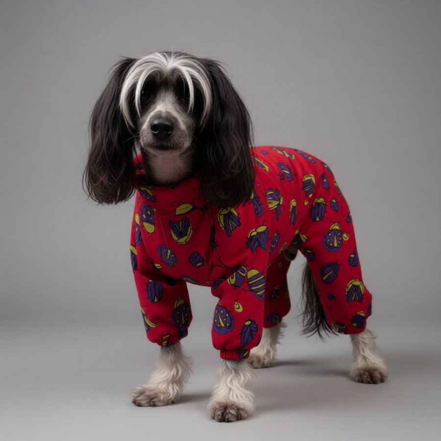 Выкройка комбинезона для собаки "Китайская хохлатая"