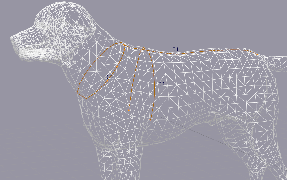 Выкройка попоны для собаки _Бэлла_, размерный ряд.
