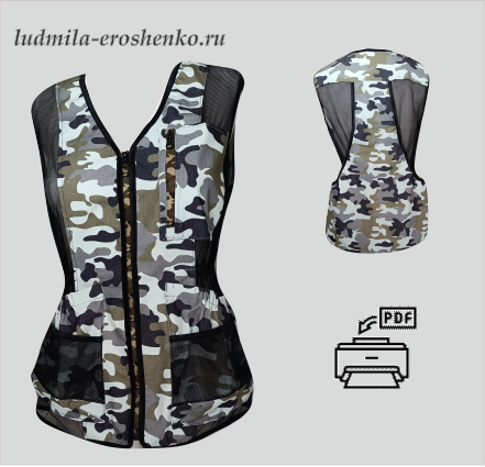 Выкройка летнего жилета - ЖАРА