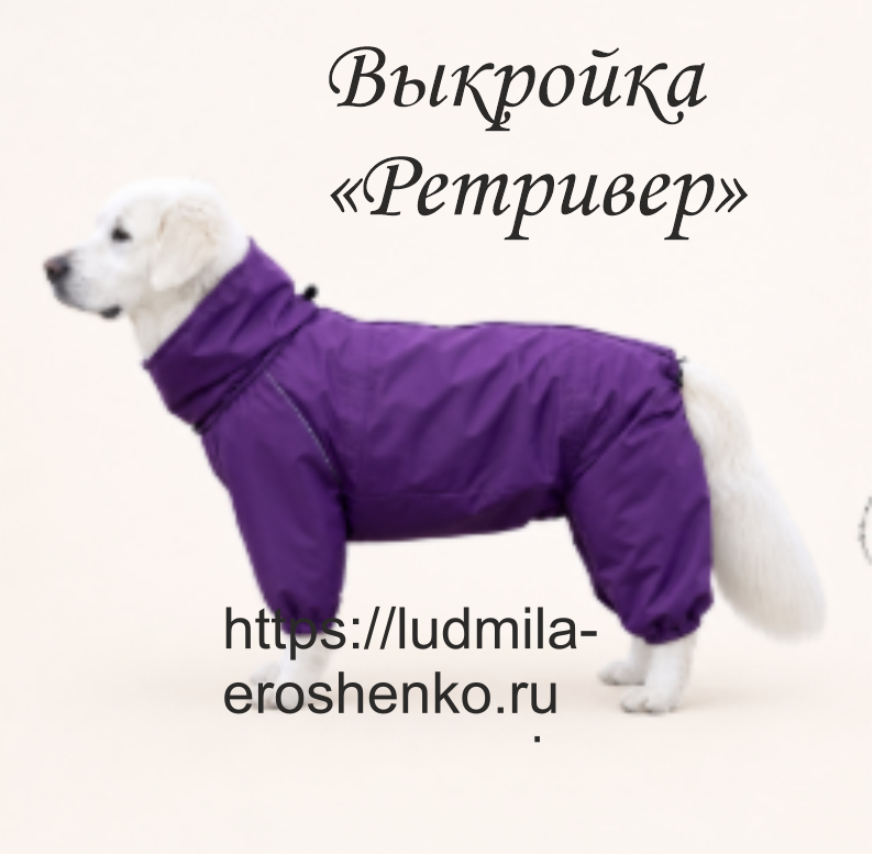 Ретривер- ВЫКРОЙКА ДЛЯ СОБАКИ